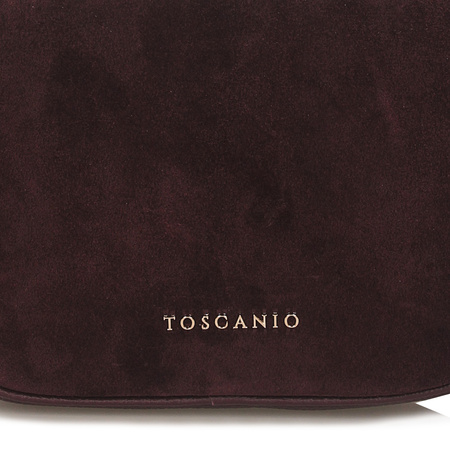 Torebka Toscanio G88 Bordo D54 Skóra Naturalna