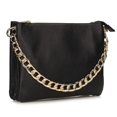 Torebka Toscanio E128 Czarny Skóra Naturalna