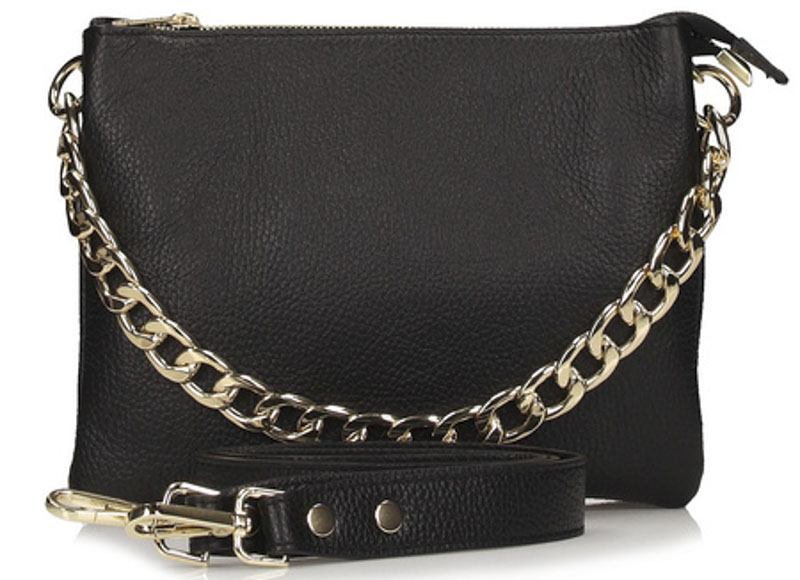 Torebka Toscanio E128 Czarny Skóra Naturalna