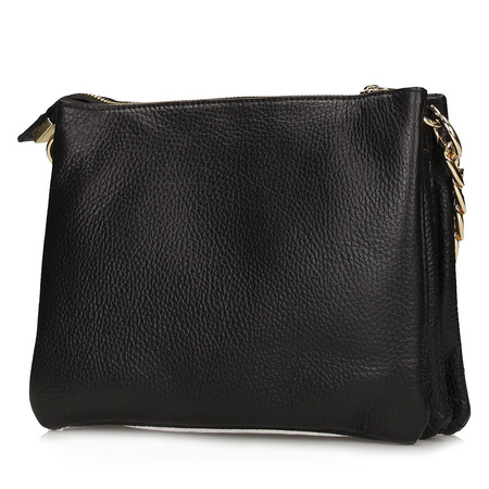 Torebka Toscanio E128 Czarny Skóra Naturalna