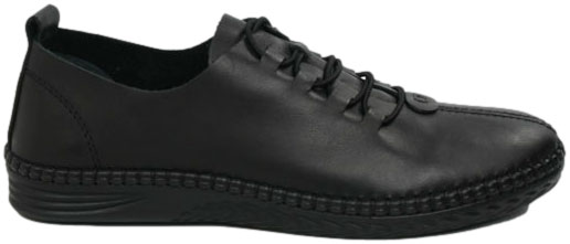 Półbuty Stylowe Venezia V465-01296-01 Czarny Skóra Naturalna