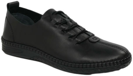 Półbuty Stylowe Venezia V465-01296-01 Czarny Skóra Naturalna