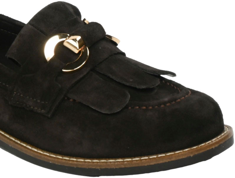 Mokasyny Eleganckie Venezia V473-01547-02 Brąz Skóra Naturalna