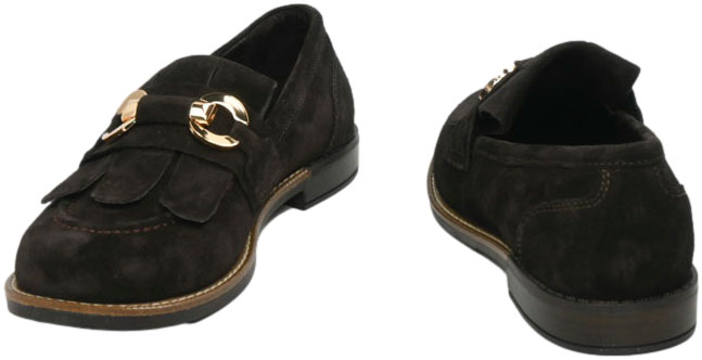 Mokasyny Eleganckie Venezia V473-01547-02 Brąz Skóra Naturalna