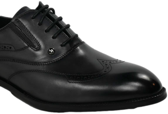 Półbuty Eleganckie John Doubare QA378-G6-C273 Grey Skóra Naturalna