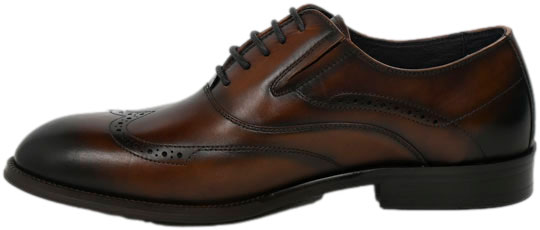 Półbuty Eleganckie John Doubare QA378-G6-H273 Brown Skóra Naturalna