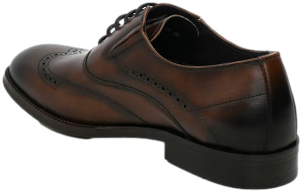 Półbuty Eleganckie John Doubare QA378-G6-H273 Brown Skóra Naturalna