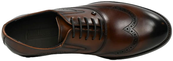 Półbuty Eleganckie John Doubare QA378-G6-H273 Brown Skóra Naturalna