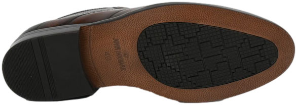 Półbuty Eleganckie John Doubare QA378-G6-H273 Brown Skóra Naturalna