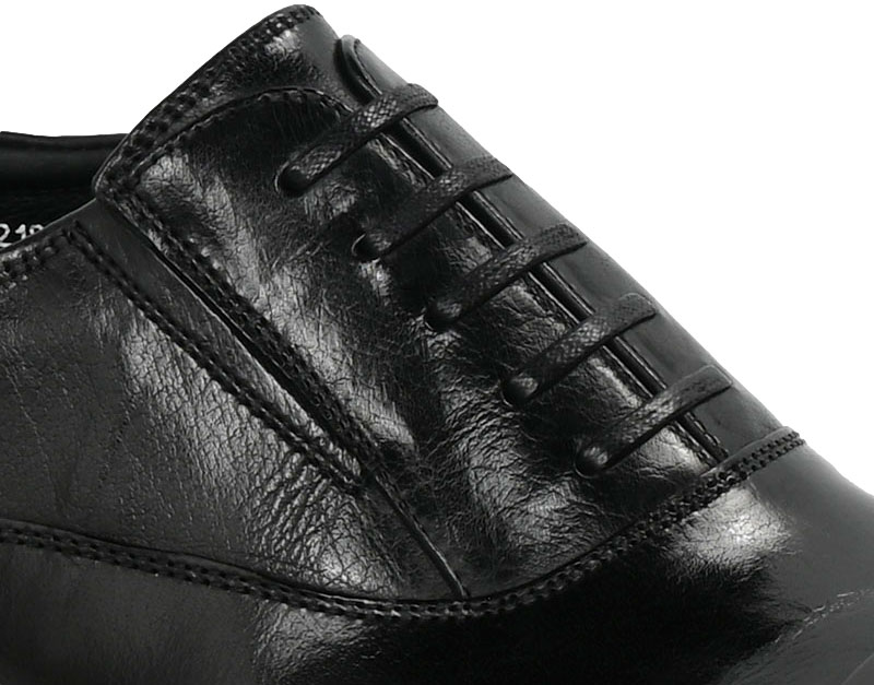 Półbuty Eleganckie John Doubare T218-153-A01 Black Skóra Naturalna
