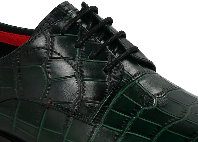 Półbuty Eleganckie John Doubare QA518-C9-E959 Black SH Gren Skóra Naturalna