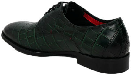 Półbuty Eleganckie John Doubare QA518-C9-E959 Black SH Gren Skóra Naturalna