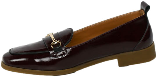 Mokasyny Stylowe Venezia V467-01627-04B Bordo Skóra Naturalna