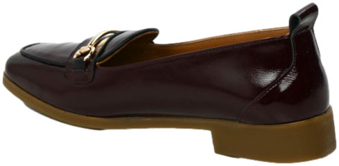 Mokasyny Stylowe Venezia V467-01627-04B Bordo Skóra Naturalna