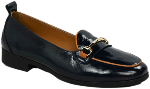 Mokasyny Stylowe Venezia V467-01627-04N Granat Skóra Naturalna