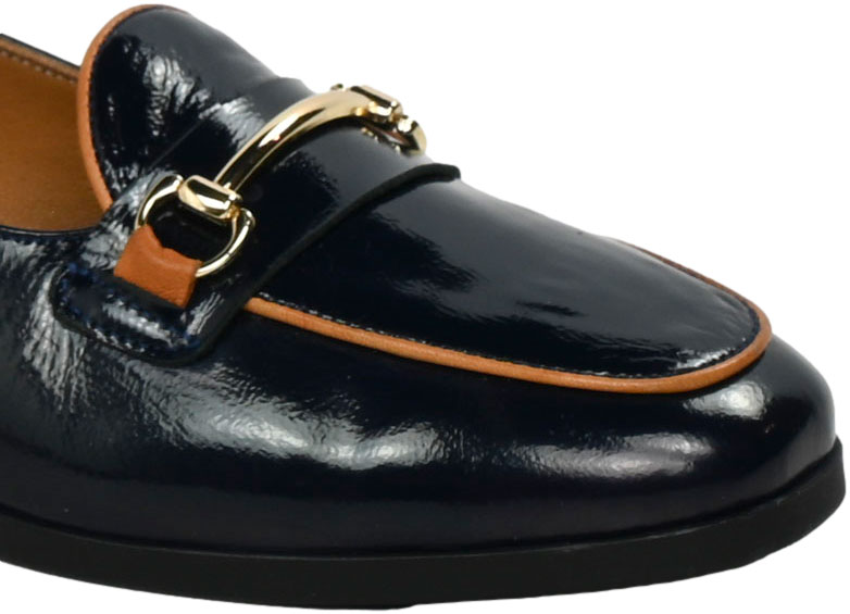 Mokasyny Stylowe Venezia V467-01627-04N Granat Skóra Naturalna