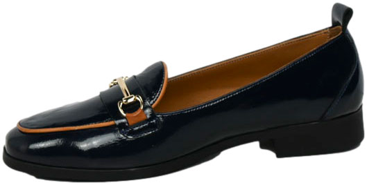 Mokasyny Stylowe Venezia V467-01627-04N Granat Skóra Naturalna
