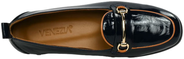 Mokasyny Stylowe Venezia V467-01627-04N Granat Skóra Naturalna