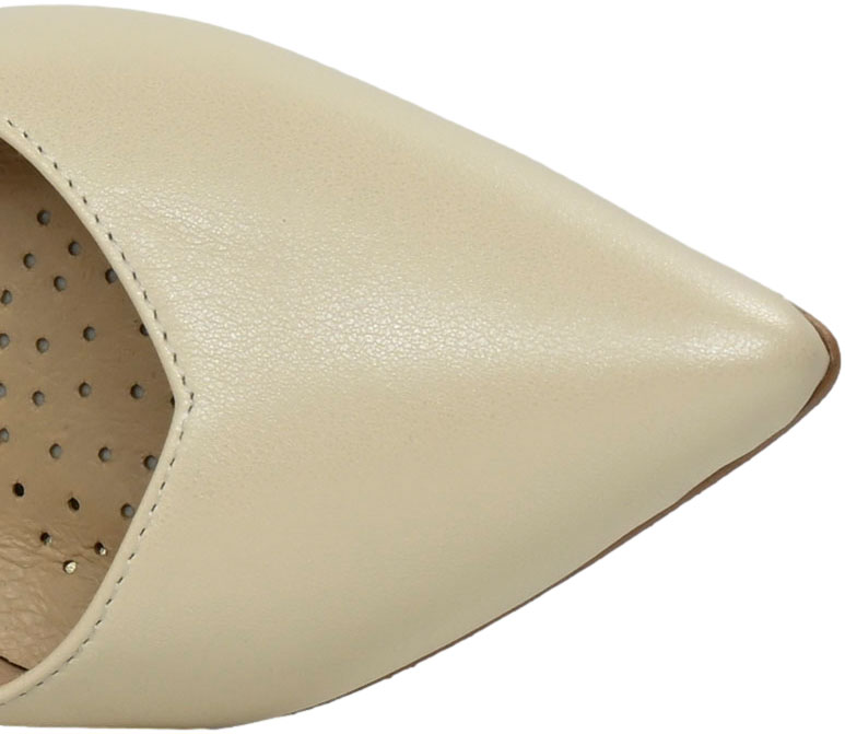 Czółenka Eleganckie Prestige 2106/OBL Beż Perła Skóra Naturalna