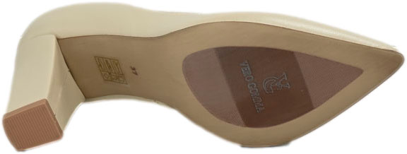 Czółenka Eleganckie Prestige 2106/OBL Beż Perła Skóra Naturalna