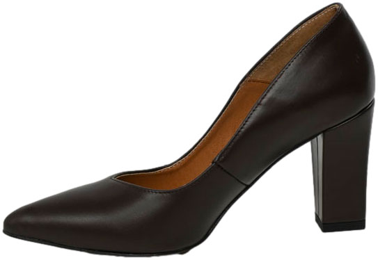 Czółenka Eleganckie Prestige 2106/OBL Brąz Lico Skóra Naturalna