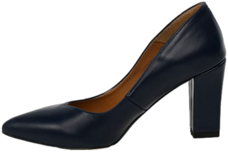 Czółenka Eleganckie Prestige 2106/OBL Granat Lico Skóra Naturalna