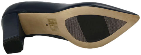 Czółenka Eleganckie Prestige 2106/OBL Granat Lico Skóra Naturalna