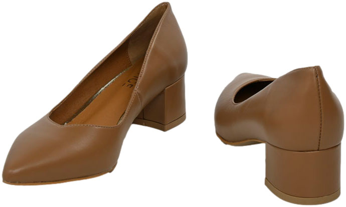 Czółenka Modne Prestige 2230/OBL Tofi Lico Skóra Naturalna