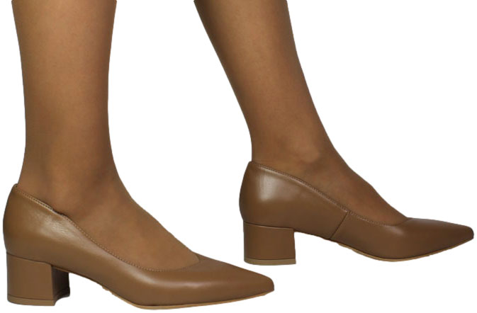 Czółenka Modne Prestige 2230/OBL Tofi Lico Skóra Naturalna