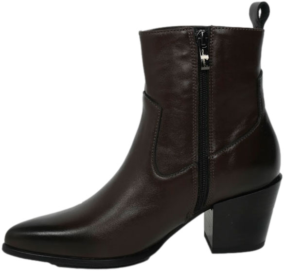 Kowbojki Stylowe Lemar 60565 S.Czekolada Skóra Naturalna