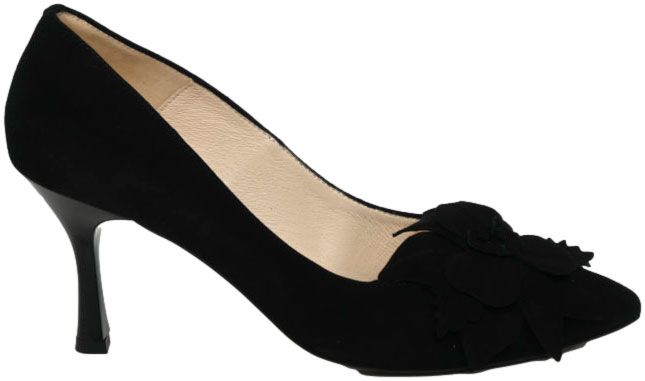 Szpilki Eleganckie Emis Z8260/960 Czarny  Skóra Naturalna