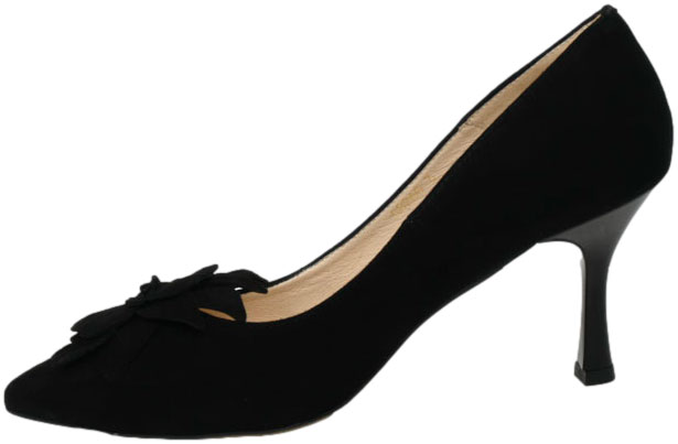 Szpilki Eleganckie Emis Z8260/960 Czarny  Skóra Naturalna