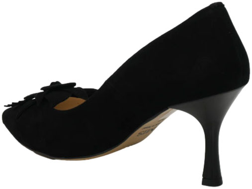 Szpilki Eleganckie Emis Z8260/960 Czarny  Skóra Naturalna