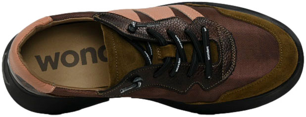 Sneakersy Damskie Wonders A-3631 Trend Conac Nylon Met Bronce