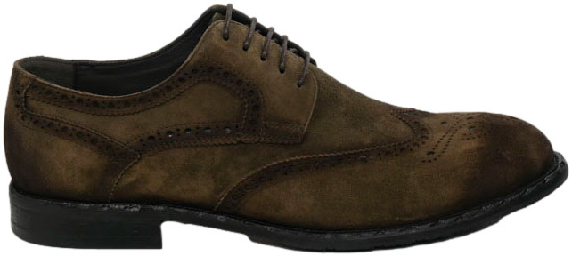 Półbuty Eleganckie John Doubare A288-B23-WX18 Khaki Skóra Naturalna