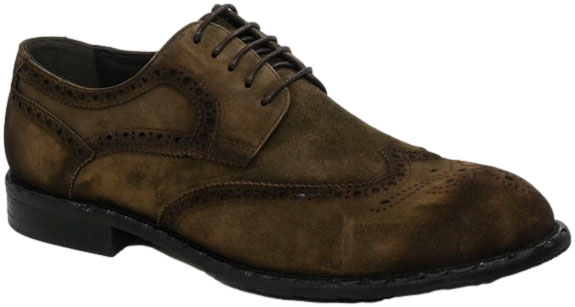 Półbuty Eleganckie John Doubare A288-B23-WX18 Khaki Skóra Naturalna