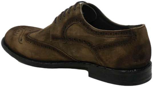 Półbuty Eleganckie John Doubare A288-B23-WX18 Khaki Skóra Naturalna