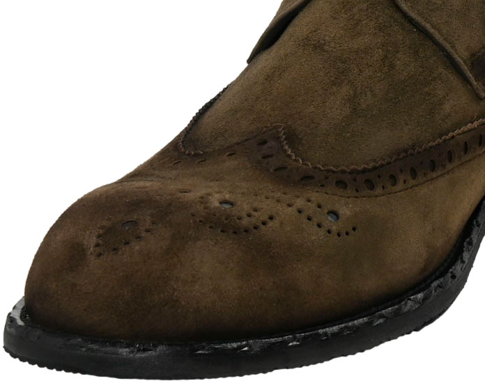 Półbuty Eleganckie John Doubare A288-B23-WX18 Khaki Skóra Naturalna