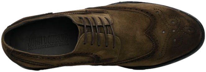 Półbuty Eleganckie John Doubare A288-B23-WX18 Khaki Skóra Naturalna