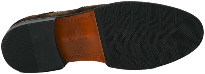 Półbuty Eleganckie John Doubare A288-B23-WX18 Khaki Skóra Naturalna