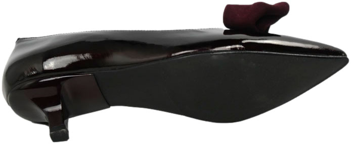 Szpilki Eleganckie Emis SLZ8493/F228 Burgund Skóra Naturalna 