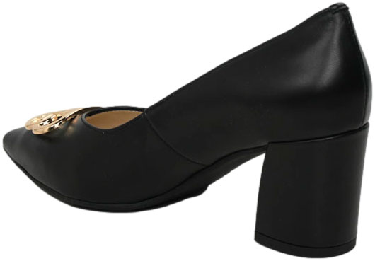 Czółenka Eleganckie Emis SK8325/F068o Czarny Skóra Naturalna 