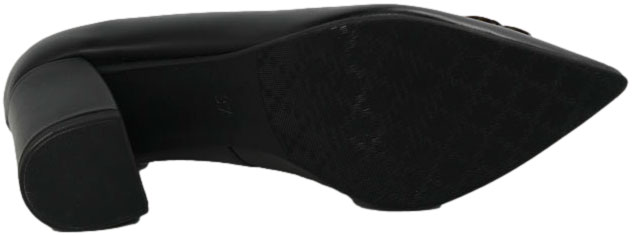 Czółenka Eleganckie Emis SK8325/F068o Czarny Skóra Naturalna 