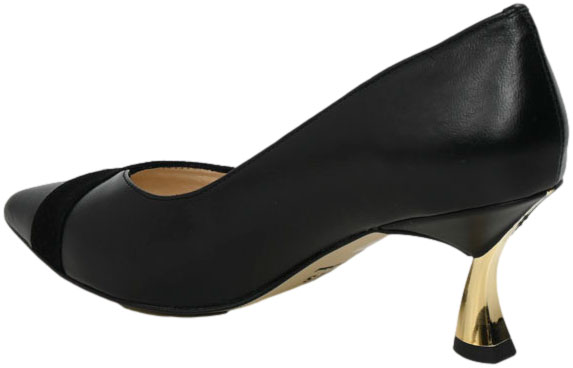 Szpilki Eleganckie Emis SZ8134/082o Czarny Skóra Naturalna