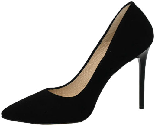 Szpilki Eleganckie Emis Z6684/447 Czarny Skóra Naturalna 