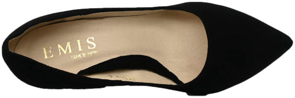 Szpilki Eleganckie Emis Z6684/447 Czarny Skóra Naturalna 