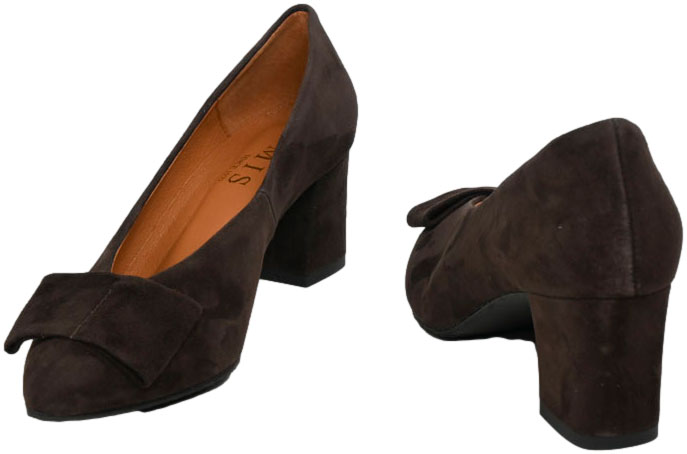 Czółenka Wygodne Emis Z8492/F979o Brąz Skóra Naturalna 