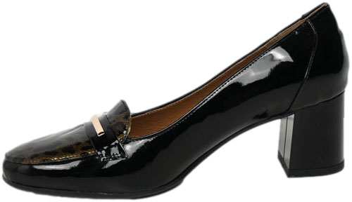 Czółenka Wygodne Emis SZ8477/F032 Czarny 734 Skóra Naturalna 