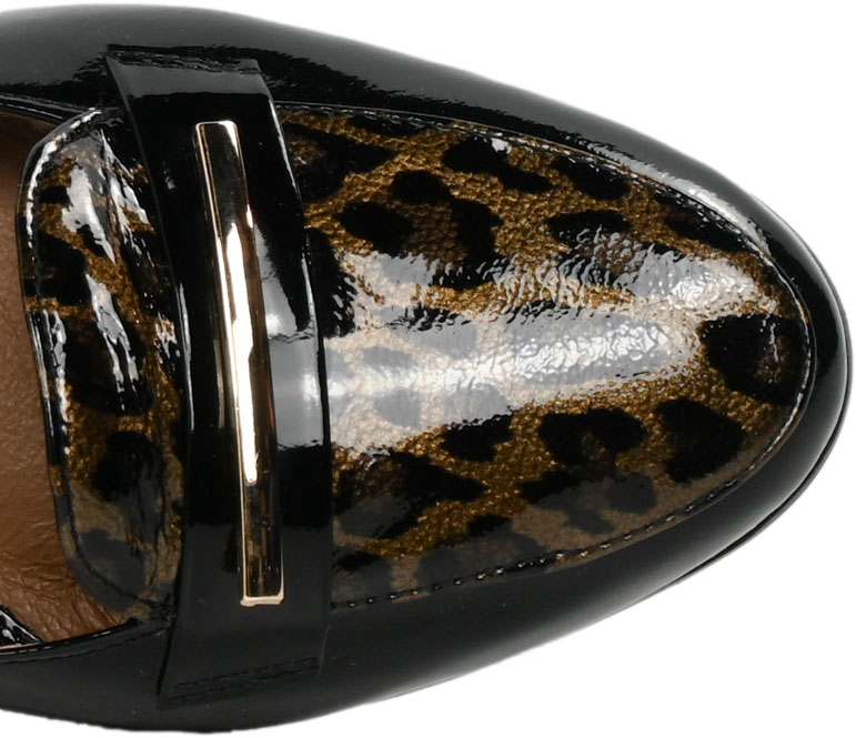 Czółenka Wygodne Emis SZ8477/F032 Czarny 734 Skóra Naturalna 