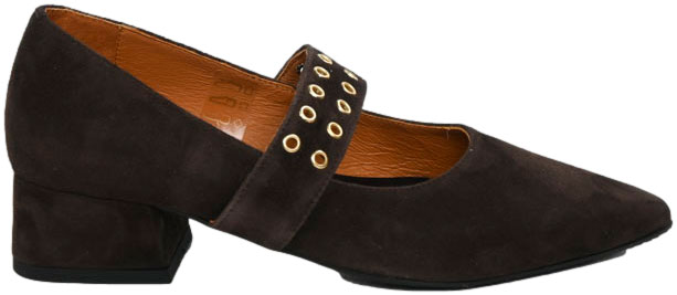 Czółenka Stylowe Emis Z8510/F956o Brąz  Skóra Naturalna 